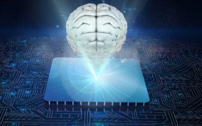 Futuristic brain illustration representing Agentic AI in 2025